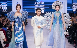 Ngọc Châu, Khánh Vân hội ngộ trên sàn diễn của NTK Đặng Trọng Minh Châu