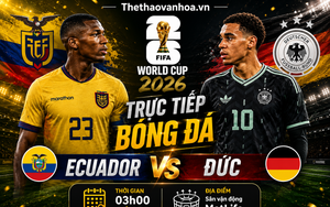 Nhận định Ecuador vs Đức (03h00, 26/6) bảng E World Cup 2026: Lực lượng, đối đầu, tỷ lệ chiến thắng