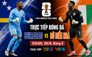 TRỰC TIẾP bóng đá Curacao vs Bờ Biển Ngà 3h ngày 26/6, bảng E World Cup 2026