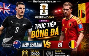 Dự đoán tỉ số New Zealand vs Bỉ (bảng G World Cup 2026): Quỷ đỏ hướng tới tấm vé đi tiếp