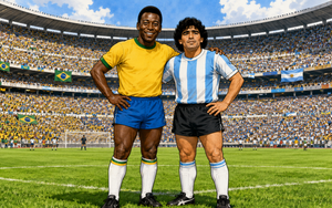 Thơ World Cup: Vua bóng đá Pele và Maradona