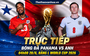 TRỰC TIẾP bóng đá Panama vs Anh 04h00 hôm nay, bảng L World Cup 2026