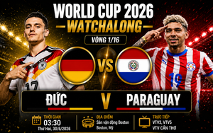 VTV6 VTV3 trực tiếp bóng đá Đức vs Paraguay 03h30 hôm nay, vòng 32 đội World Cup 2026