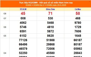 XSMN 29/6 - Kết quả xổ số miền Nam hôm nay 29/6/2026 - Trực tiếp XSMN ngày 29 tháng 6