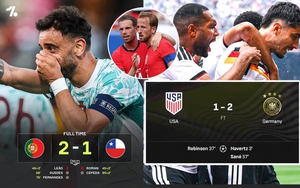 Giao hữu tiền World Cup 2026: Bồ Đào Nha hạ Chile trong trận cầu 2 thẻ đỏ, Anh và Đức thắng nhọc