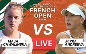 Link xem trực tiếp Roland Garros 2026 hôm nay 6/6
