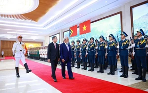 Thủ tướng Lê Minh Hưng chủ trì lễ đón chính thức Thủ tướng Timor-Leste