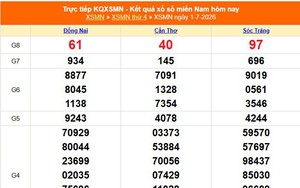 XSMN 1/7 - Kết quả xổ số miền Nam hôm nay 1/7/2026 - Trực tiếp XSMN ngày 1 tháng 7