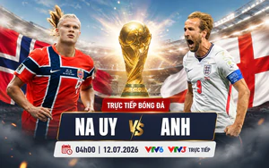 VTV6 VTV3 trực tiếp bóng đá Na Uy vs Anh 04h00 hôm nay, vòng tứ kết World Cup 2026