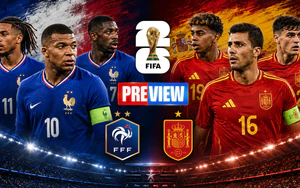 VIDEO Bản tin PREVIEW World Cup 2026 ngày 13/7: Cuộc đối đầu thú vị của Mbappe và Yamal