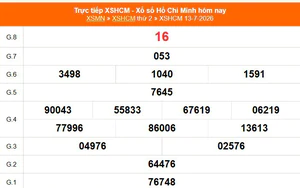 XSHCM 13/7 - XSTP thứ Hai - Kết quả xổ số Hồ Chí Minh hôm nay ngày 13/7/2026