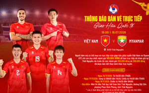 Bán vé trực tiếp trận giao hữu Việt Nam-Myanmar