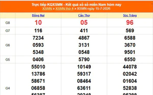 XSMN 17/7 - Kết quả xổ số miền Nam hôm nay 17/7/2026 - Trực tiếp xổ số hôm nay ngày 17 tháng 7