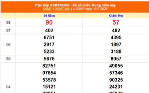 XSMT 17/7- Kết quả xổ số miền Trung hôm nay 17/7/2026 - Trực tiếp xổ số hôm nay ngày 17 tháng 7