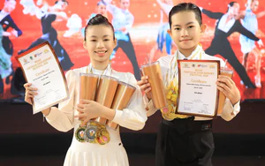 Con trai Phan Hiển-Khánh Thi giành cú đúp HCB tại WDSF World Open Nam Kinh 2026