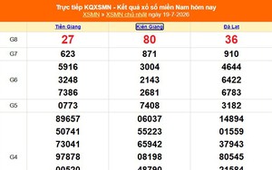 XSMN 19/7- Kết quả xổ số miền Nam hôm nay 19/7/2026 - Trực tiếp XSMN ngày 19 tháng 7