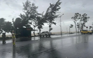 Áp thấp nhiệt đới tiếp tục đổi hướng, di chuyển nhanh với tốc độ 25km/h
