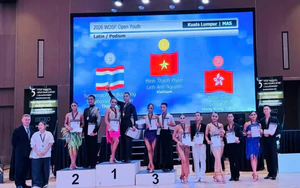 Khiêu vũ thể thao Việt Nam gặt 'mưa vàng' tại giải đấu lớn ở Malaysia