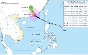 Bão số 2 tiếp tục đi sâu vào đất liền tỉnh Quảng Đông (Trung Quốc) và suy yếu dần