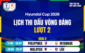 Lịch thi đấu bóng đá hôm nay 28/7: Trực tiếp ASEAN Cup 2026