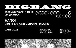BIGBANG 2026-2027 WORLD TOUR ( XX : COSMOS ) in Hanoi 
