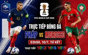 TRỰC TIẾP bóng đá Pháp vs Morocco 03h00 hôm nay, tứ kết World Cup 2026