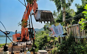 Hà Nội: Giải tỏa vi phạm trong phạm vi bảo vệ công trình thủy lợi hồ Đồng Đò