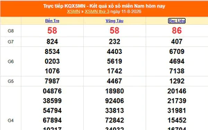 XSMN 11/8 - Kết quả xổ số miền Nam hôm nay 11/8/2026 - Trực tiếp XSMN ngày 11 tháng 8