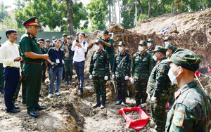 Phát hiện 8 mộ tập thể và quy tập 311 hài cốt liệt sĩ tại công viên Lê Thị Riêng