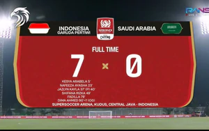 Tuyển trẻ Indonesia thắng 7-0 Saudi Arabia ở giải đấu tổ chức tại sân nhà
