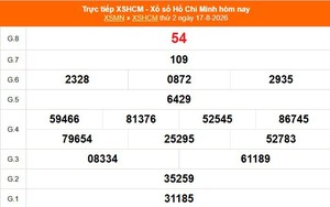 XSHCM 17/8 - XSTP thứ Hai - Kết quả xổ số Hồ Chí Minh hôm nay ngày 17/8/2026
