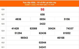 XSDL 2/8 - Kết quả xổ số Đà Lạt hôm nay 2/8/2026 - Trực tiếp XSDL ngày 2 tháng 8