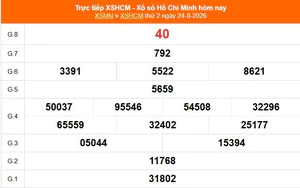 XSHCM 24/8 - XSTP thứ Hai - Kết quả xổ số Hồ Chí Minh hôm nay ngày 24/8/2026