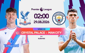 Link xem trực tiếp bóng đá Crystal Palace vs Man City 02h00 ngày 29/8, vòng 2 Ngoại hạng Anh