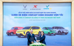 Xe Nhanh Việt Nam mua 3.000 ô tô điện VinFast để vận doanh trên nền tảng SM Platform