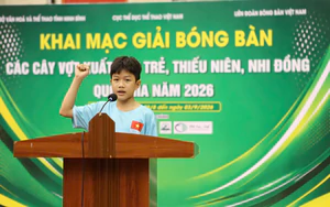 Khai mạc giải bóng bàn các cây vợt xuất sắc trẻ, thiếu niên, nhi đồng QG 2026