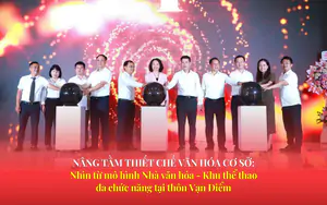 Nâng tầm thiết chế văn hóa cơ sở: Nhìn từ mô hình Nhà văn hóa - Khu thể thao đa chức năng tại thôn Vạn Điểm