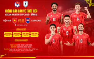 VFF bán vé trực tiếp trận Việt Nam gặp Campuchia tại ASEAN Hyundai Cup 2026