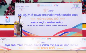 Khai mạc Vòng loại khu vực miền Bắc môn Bóng rổ Đại hội Thể thao sinh viên toàn quốc 2026