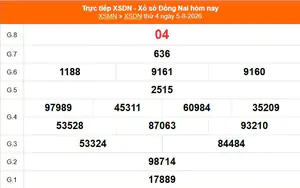XSDN 5/8 - Kết quả xổ số Đồng Nai hôm nay 5/8/2026 - Trực tiếp XSDN ngày 5 tháng 8