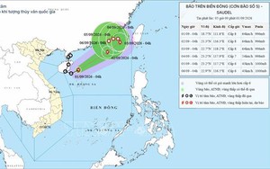 Bão số 5 giữ nguyên cường độ, di chuyển nhanh trên vùng biển Bắc Biển Đông