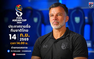FIFA Asean Cup: Ngày 14/9 Thái Lan công bố danh sách đấu đội tuyển Việt Nam
