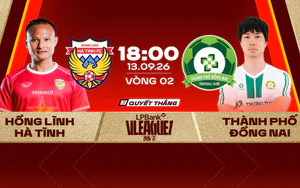 Link xem trực tiếp bóng đá Hồng Lĩnh Hà Tĩnh vs Đồng Nai 18h00 hôm nay, vòng 2 V.League 1