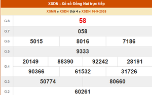 XSDN 16/9 - Kết quả xổ số Đồng Nai hôm nay 16/9/2026 - Trực tiếp XSDN ngày 16 tháng 9