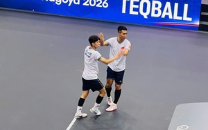 Bá Trường Giang - Lê Anh Khoa hạ VĐV Hàn Quốc, tranh HCĐ teqball ASIAD 20 ngày 20/9