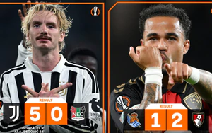 Kết quả Europa League: Juventus thắng 5-0, các CLB Anh đồng loạt giành 3 điểm