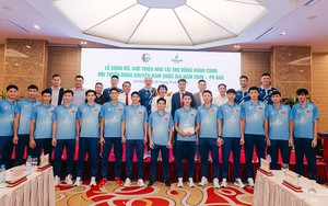 Đội tuyển bóng chuyền nam QG lần đầu tiên có nhà tài trợ riêng