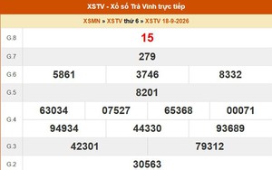 XSTV 18/9 - Kết quả xổ số Trà Vinh hôm nay 18/9/2026 - Trực tiếp XSTV ngày 18 tháng 9