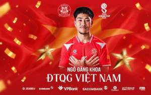 Tiền đạo Việt kiều Ngô Đăng Khoa được gọi bổ sung lên đội tuyển Việt Nam
