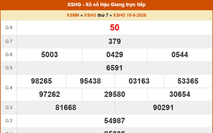 XSHG 19/9 - Kết quả xổ số Hậu Giang hôm nay 19/9/2026 - Trực tiếp XSHG ngày 19 tháng 9